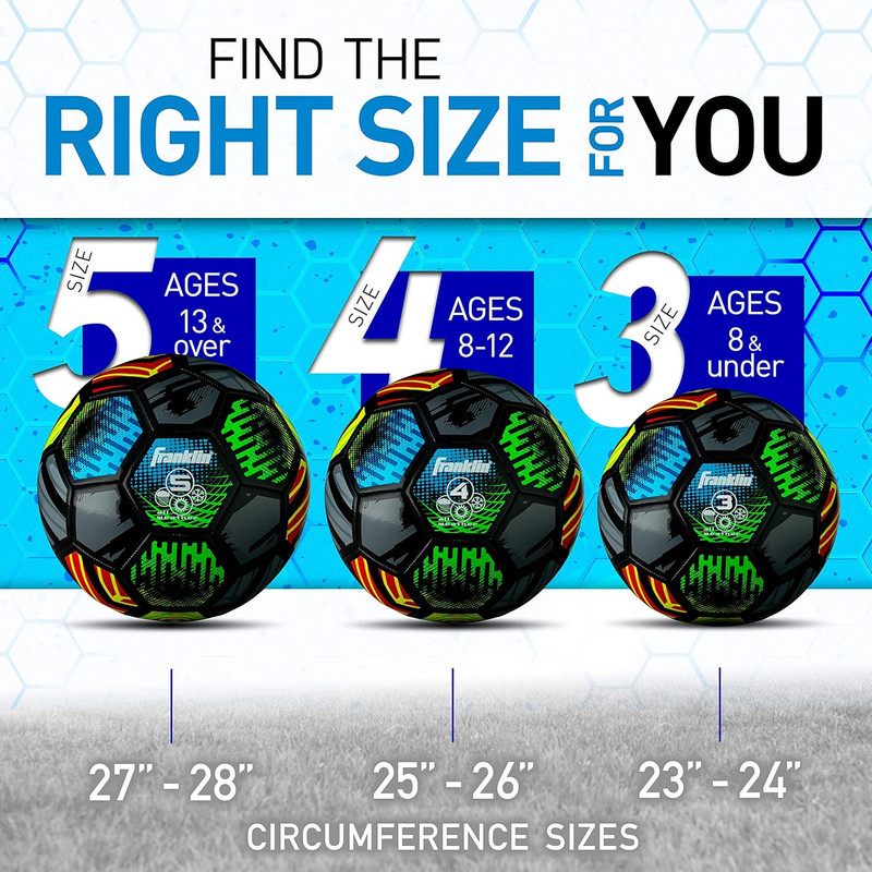 Franklin Sports Mystic Soccer Balls - Soccer Ball and Air Pump Sets - Multiple S gallery