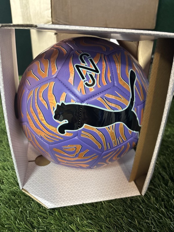 New Puma Performance Soccer Ball Neymar JR Size 5 Purple Orange Black NIB