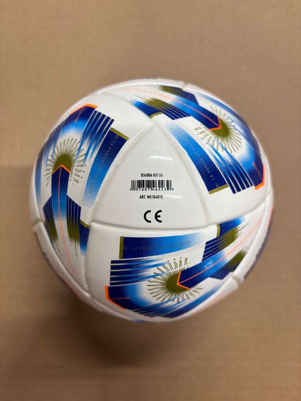 SOCCER BALL-ADIDAS-SIZE 1 MINI-1978/1986/2022-ARGENTUM 24-BLUE&WHITE-NEW-IN BOX- gallery