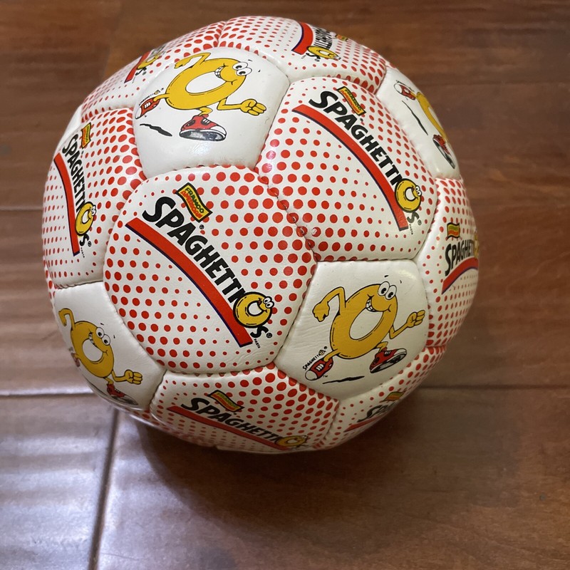 NEW RARE HTF 1990S FRANCO AMERICAN SPAGHETTIOS SOCCER BALL FIFA HAND SEWN SIZE 5