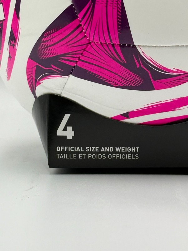 New Adidas MLS Club Youth Soccer Ball Pink White Training Football - Size 4 gallery