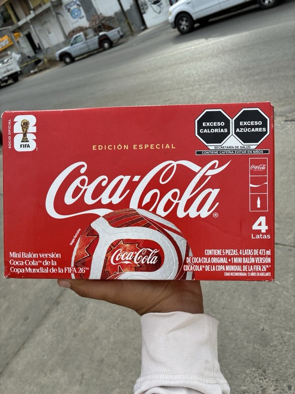 Coca-Cola Mini Soccer Ball FIFA World Cup 2026 Special Edition Red White