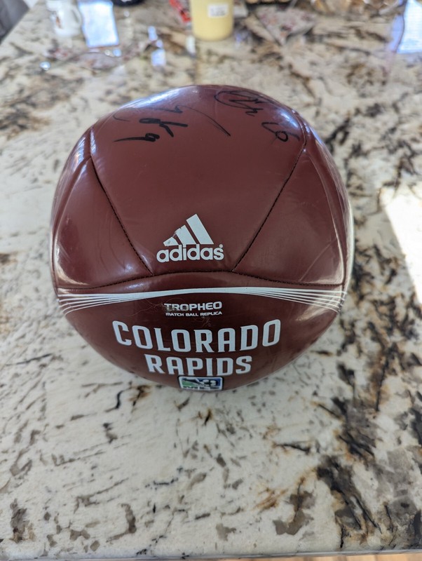 Adidas Colorado Rapids MLS Autographed Soccer Ball Edson Buddle Deshorn Brown