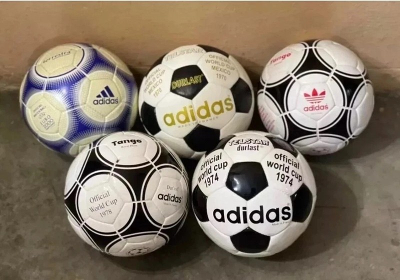 Adidas Historical Collection FIFA World Cup Soccer Balls Size 5 Lot of 5