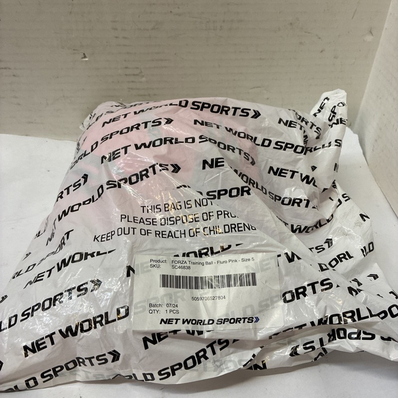 Forza Training Ball Fluor Pink Size 5