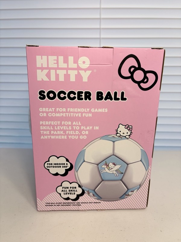 Hello Kitty Unicorn Soccer Ball 26.8in Size 5 NEW In Box! gallery