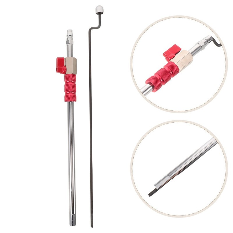 Manual Air Pump Inflation Rod - 16.5" Hand Crank Tire Inflator Pole Leakproof