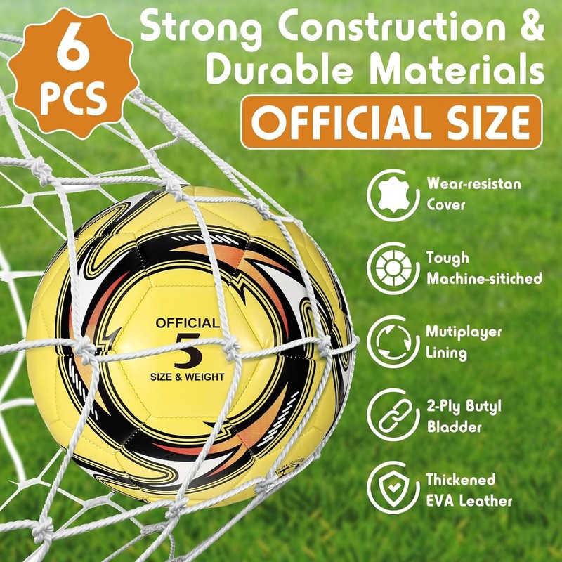 12 Pcs Operation Christmas Deflated Soccer Balls Size 3 with Pumps Bulk Pack gallery