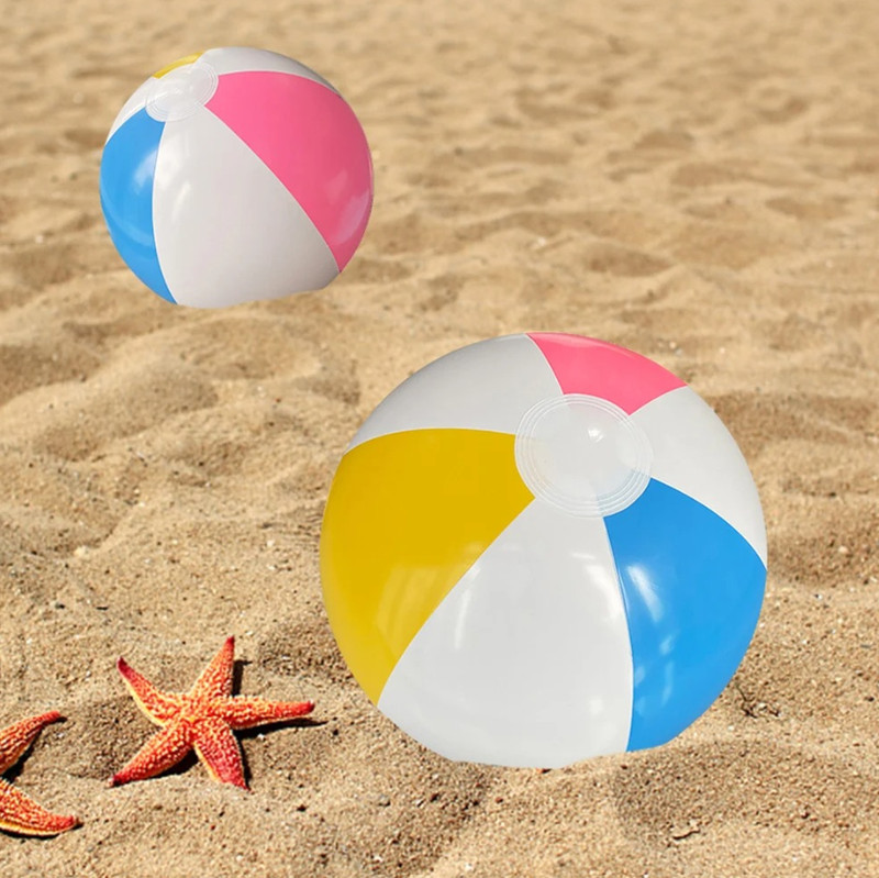 1pc Inflatable Beach Ball – 30/35/40cm Colorful PVC Pool Party Toy - NEW gallery