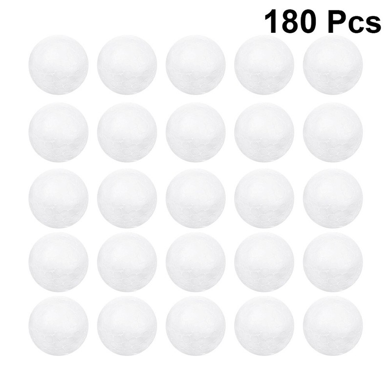 White Polystyrene Balls Modeling Round DIY Ornaments to Decorate gallery