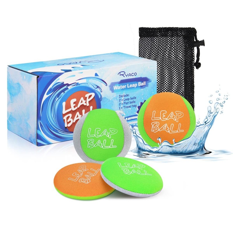 Water Balls Bounce Ball - 4 Pack Water Polo Bouncing Ball for Kids and Adults
