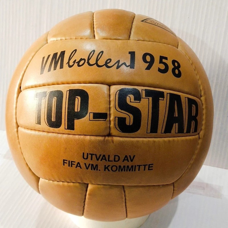 Top Star VM Bollen | 1958 FIFA World Cup Ball | GENIUNE LEATHER SIZE 5