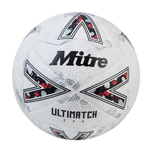 Soccer Ball League Ultimatch 5 Ultimatch Evo - White/White/Silver
