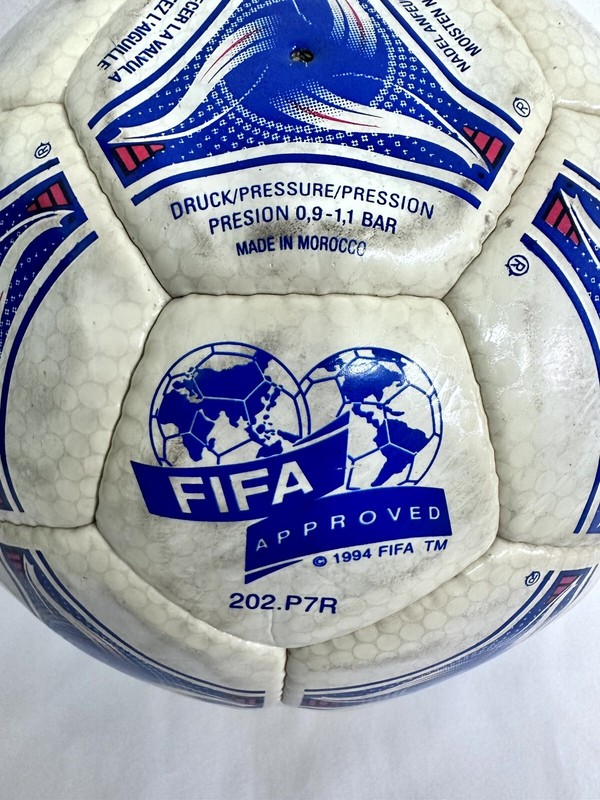 MATCH BALL UNWASHED FIFA WORLD CUP 1998 FRANCE MADE IN MOROCCO gallery