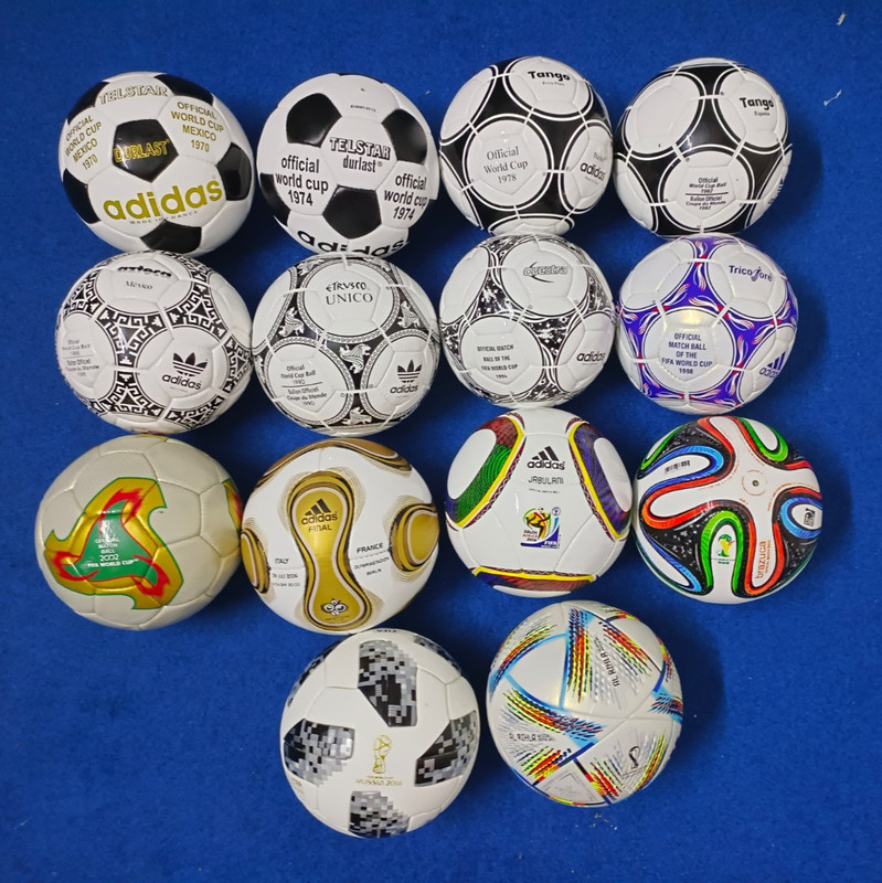 Adidas All Historical Soccerballs Set FIFA World cup 1970-2022 Size-5 | 14pcs