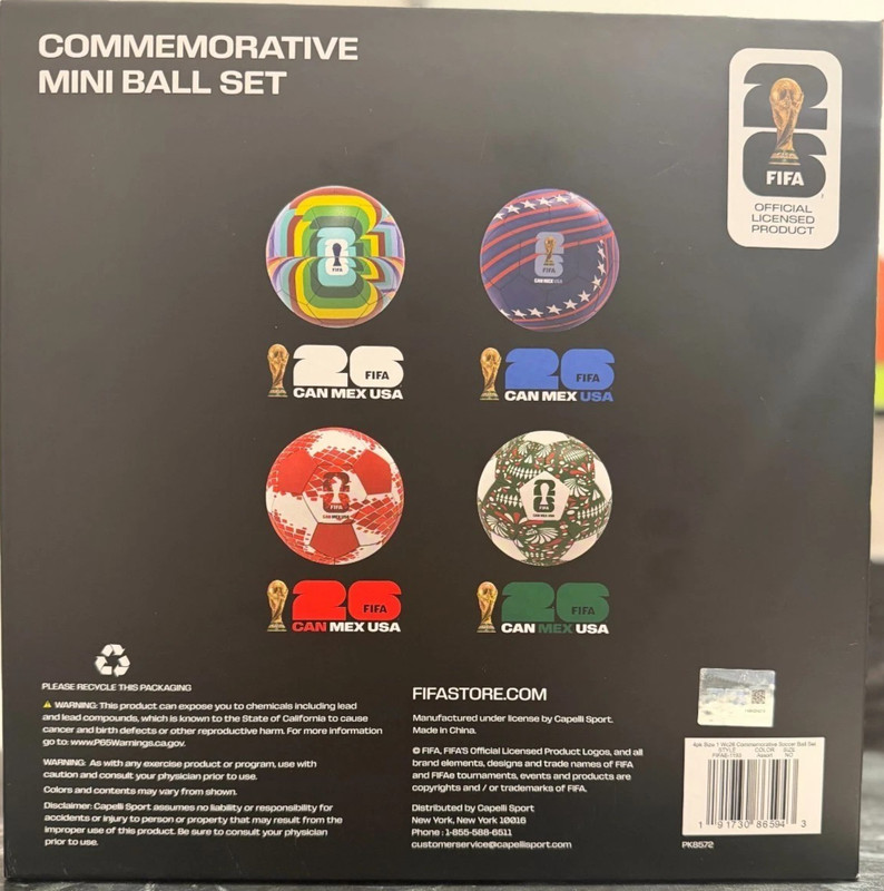 FIFA World Cup 2026 Commemorative Mini Ball Set CANADA MEXICO USA 26 gallery