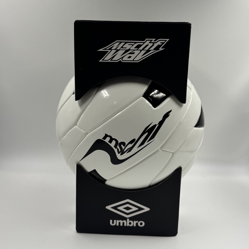 MSCHF x Umbro Wavy Soccer Ball Black White Limited Edition Collectible NewInBox