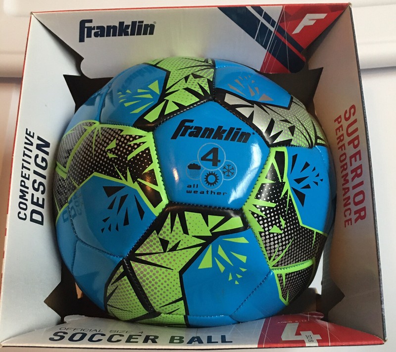 Franklin All Weather Play Competition Soccer Ball #4 Kids Ages 8-12 Athletic NEW