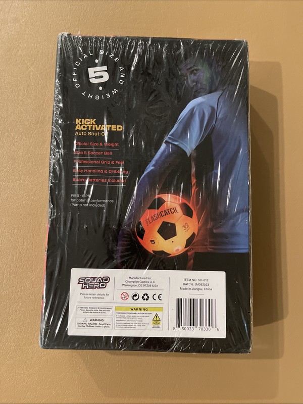FlashCatch Light Up Soccer Ball Glow In The Dark #5 Sports Gear New and Sealed gallery