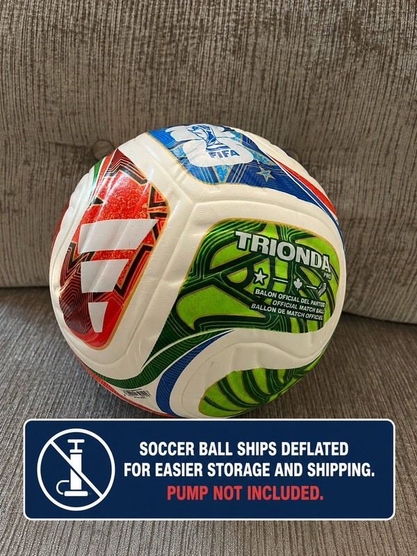 World Cup 2026 Trionda Pro Style Size 5 Soccer Ball MultiColor