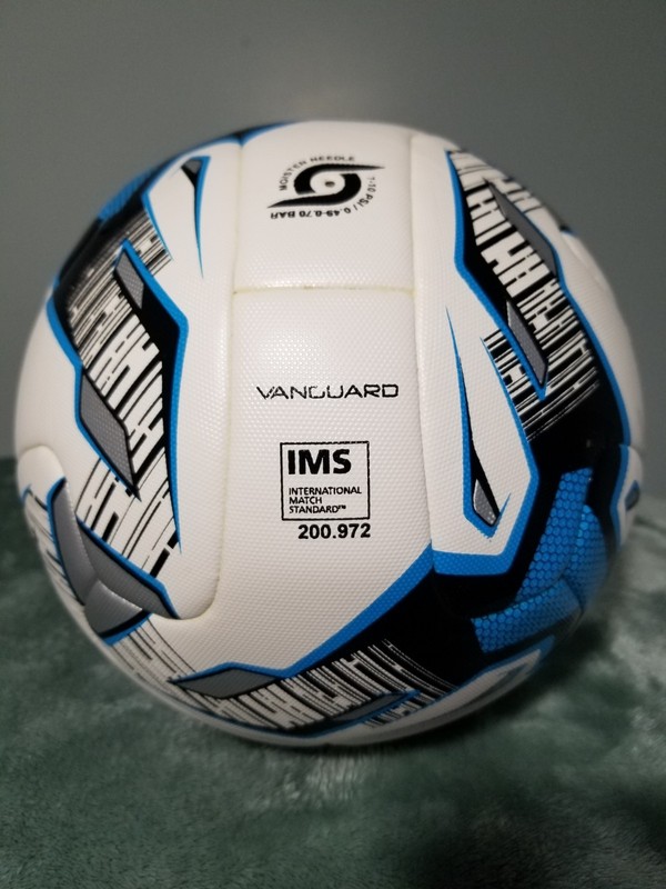 Mitre Vanguard Match Quality IMS Soccer Ball Size 5 White Blue Black gallery