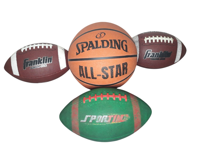 Sport Balls Lot Set Basketball Footballs