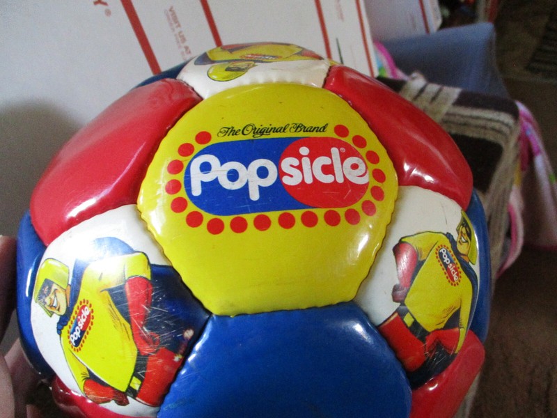 Popsicle Brand – Popsicle Man Super Hero – Soccer Ball Official Size 5 – Vintage