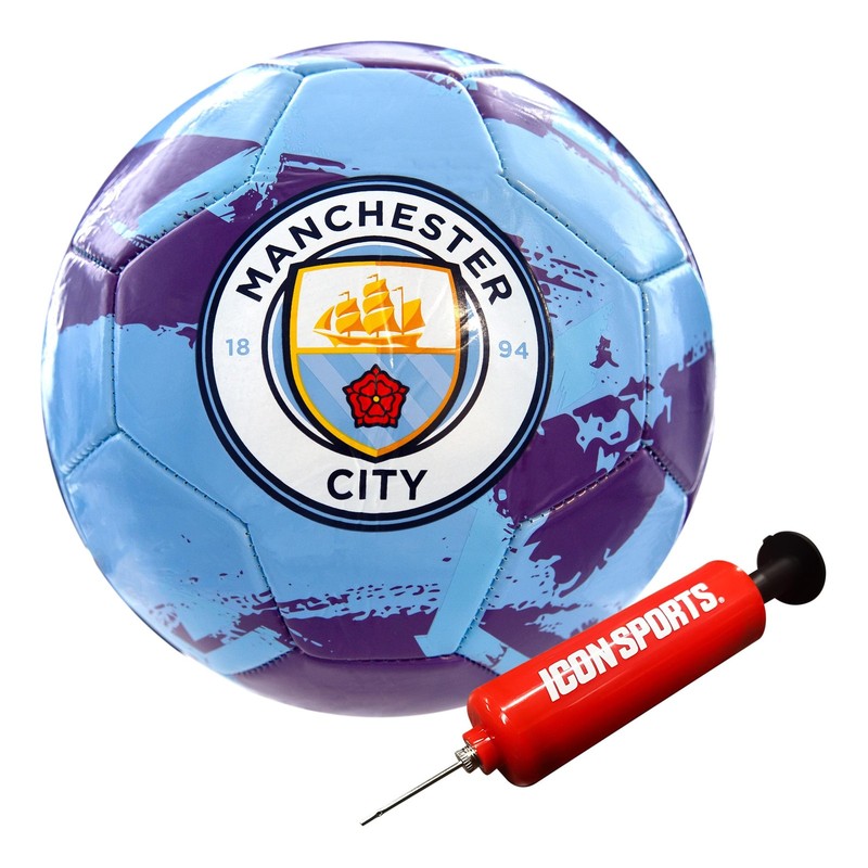 Official Manchester City FC Soccer Ball – MC93BL Light Blue Size 5