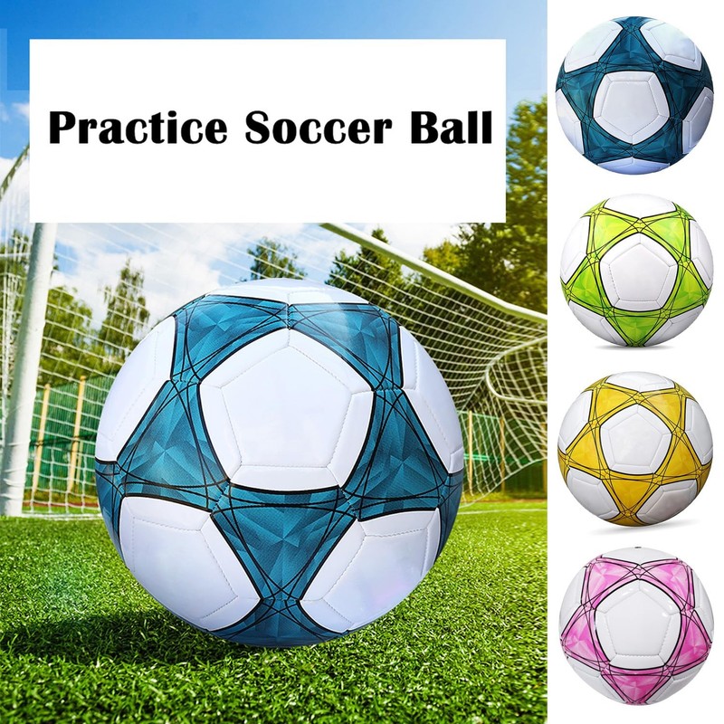 Soccer Ball Size 3, 4, 5 Soft PU for Practice, Training, Gift with Pump gallery