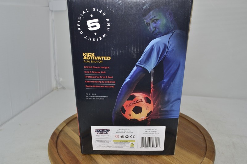 Squad Hero FlashCatch NO 5 Light Up Soccer Ball Glow in the Dark Model SH-012 gallery