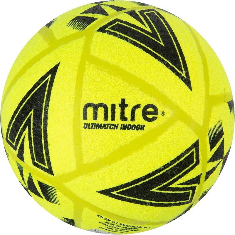 Ultimatch Indoor Soccer | Shape Retaining | Ball Soccer, Yellow/Black, 5