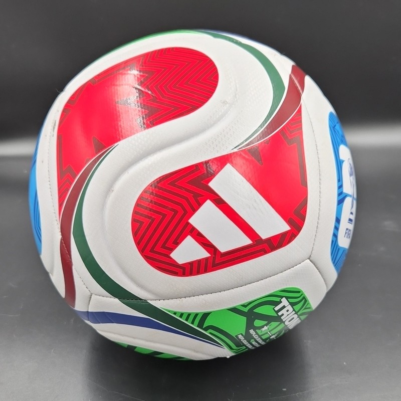 adidas Trionda Training Soccer Ball Size 5 FIFA Replica White Red Green Blue gallery