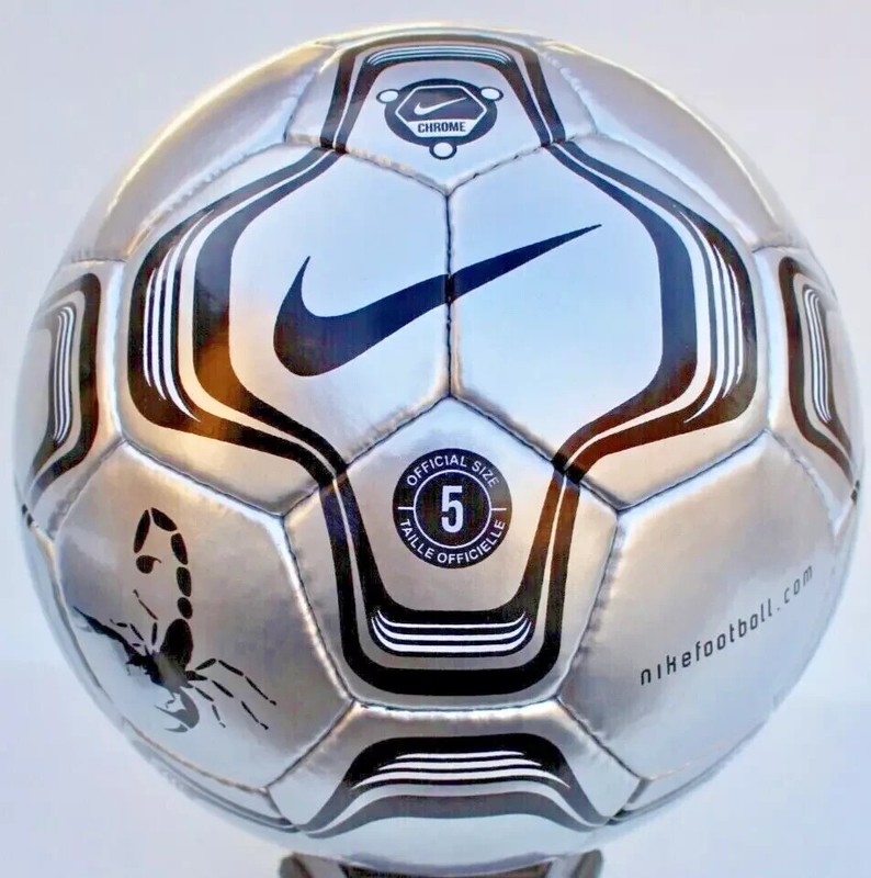 Nike Chrome Scorpion Soccer Ball Ultra Rear Nike Official Match Football 5