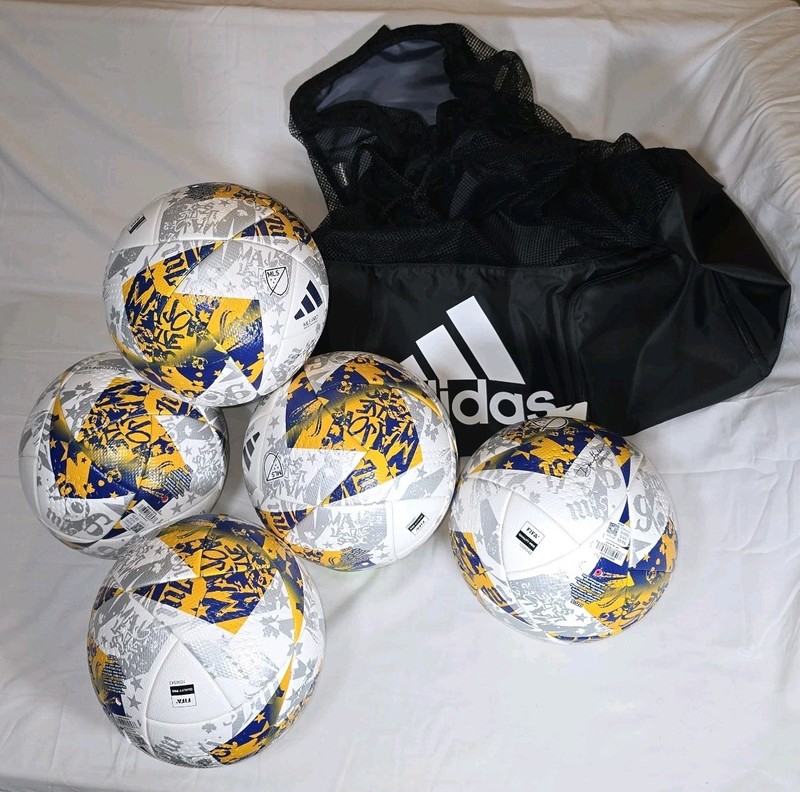 New Adidas Soccer Combo 6 MLS Pro Official Match Balls IA1015 1 Stadium Ball Bag