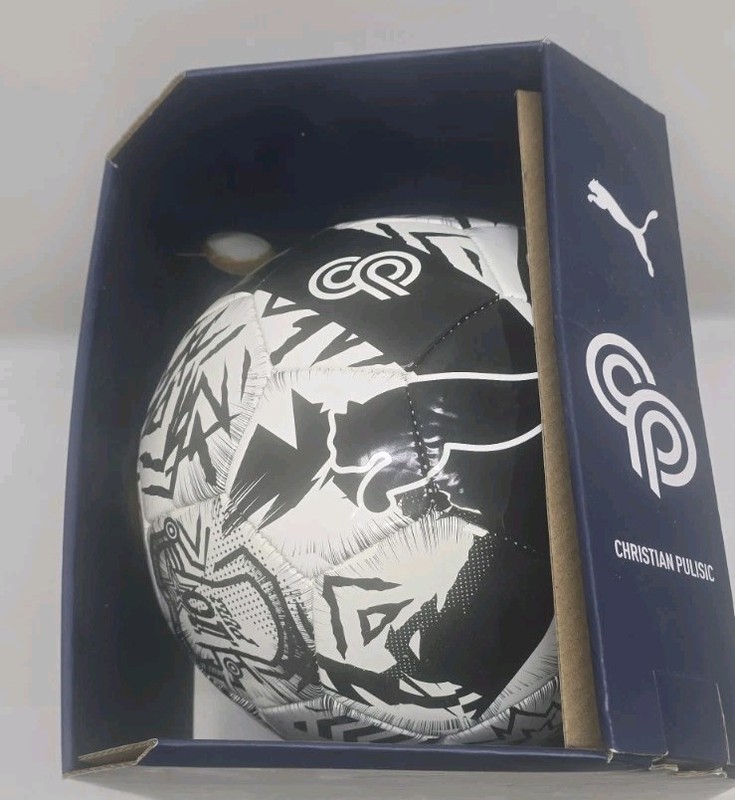 PUMA CP10 Christian Pulisic Performance Soccer Ball Size 4 Black & White Graphic gallery