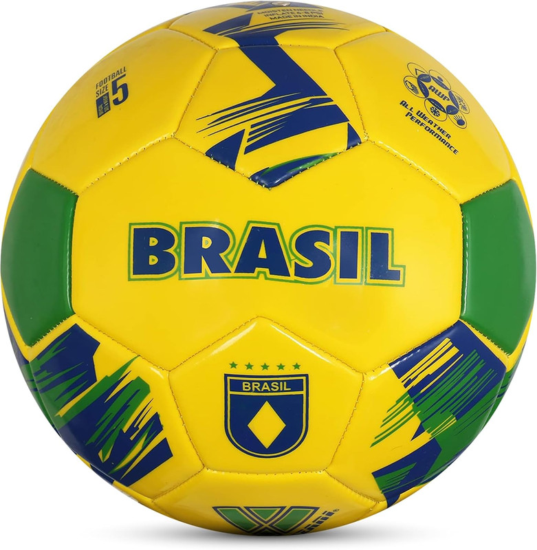 National Team Soccer Ball - Durable Faux Leather Football for Adult Kids & Youth