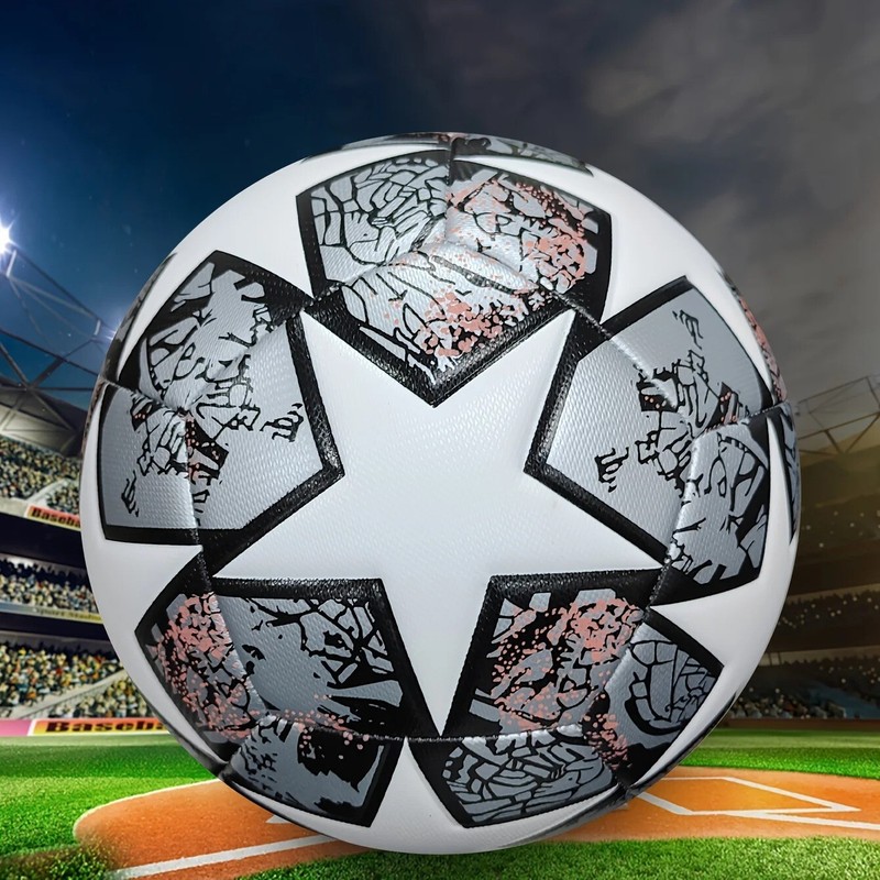 Size 5 Unisex Soccer Ball - Durable Machine-Sewn Wear-Resistant PU Leather gallery