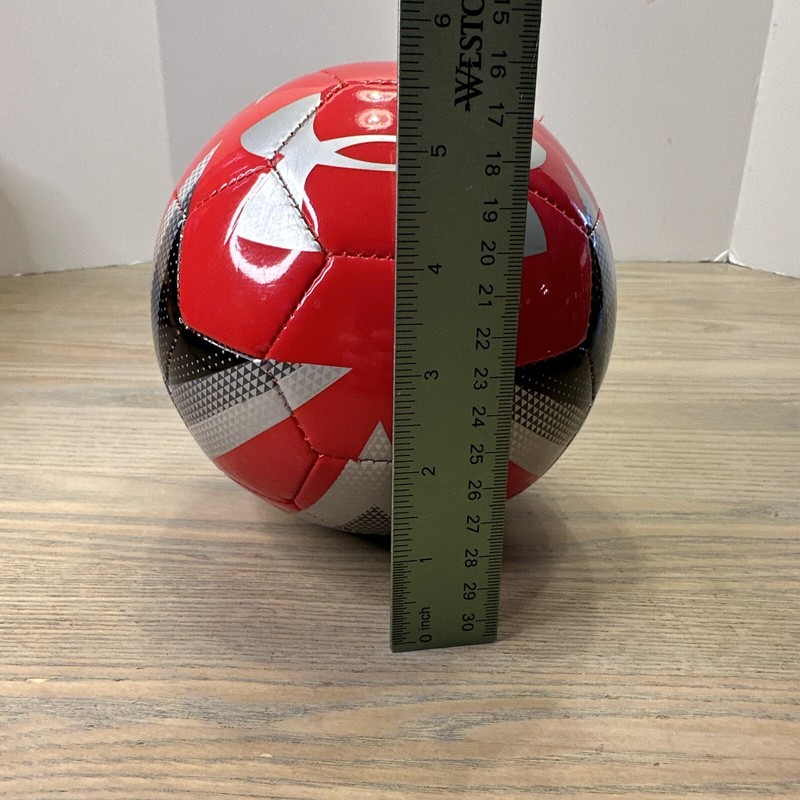 Under Armour UA Desafio Mini Small Soccer Ball Red Black Silver gallery