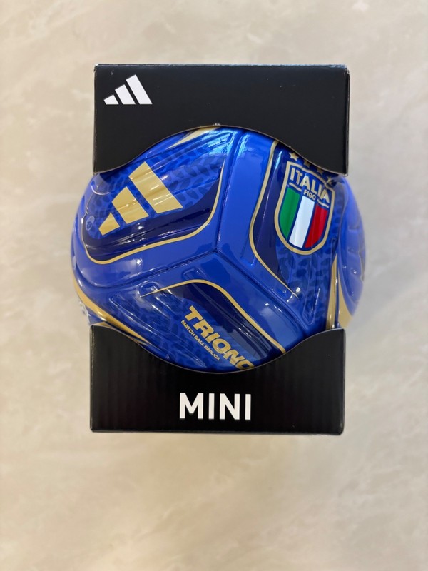 SOCCER BALL-ADIDAS-MINI-MATCH BALL REPLICA-TRIONDA-ITALIA LOGO TEAM-NEW-IN BOX-
