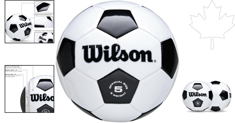 Recreational Wilson Soccer Ball Size 5 – Classic Black/White Design for Adults gallery