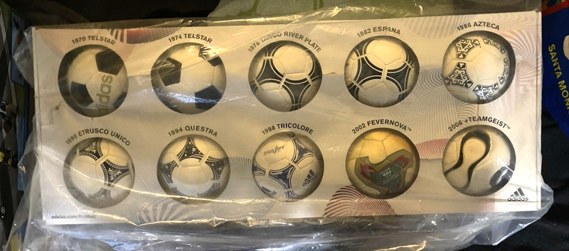 Brand NEW SEALED Adidas Historical Mini Ball World Cup Set from 1970 - 2006+
