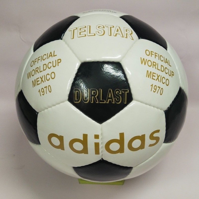 ADIDAS TELSTAR DURLAST 1970 OFFICIAL WORLD CUP FOOTBALL SOCCER BALL SIZE 5 Gold