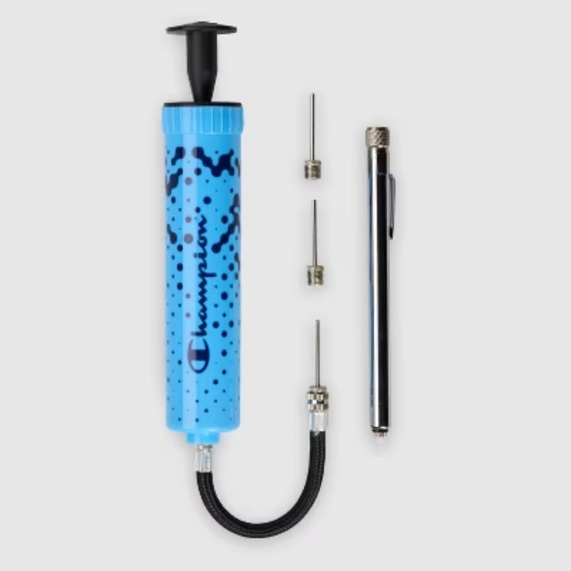 Ball Pump - Blue Universal design ideal for any standard sport ball