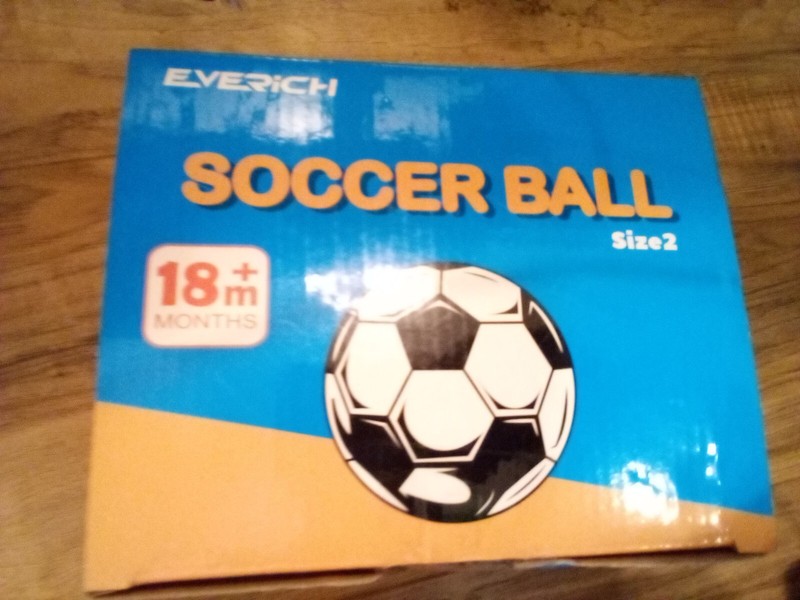 Soccer Ball Size 2 Everich Ball & Pump
