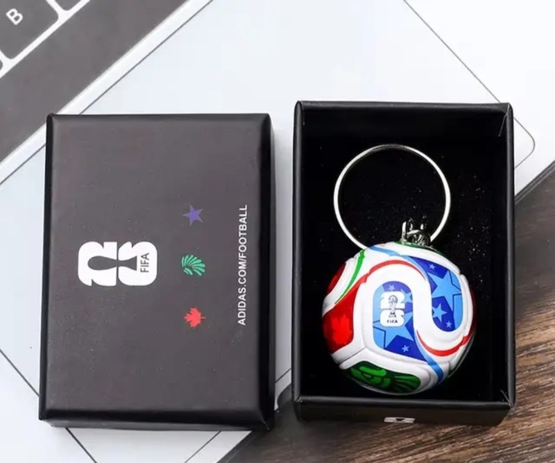 FIFA 2026 World Cup Mini Soccer Ball Keychain – FIFA Trionda with gift box.