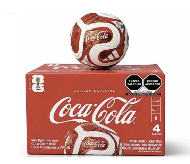 Trionda Coca Cola 4pk With One Mini Ball Special Edition World Cup Mexico