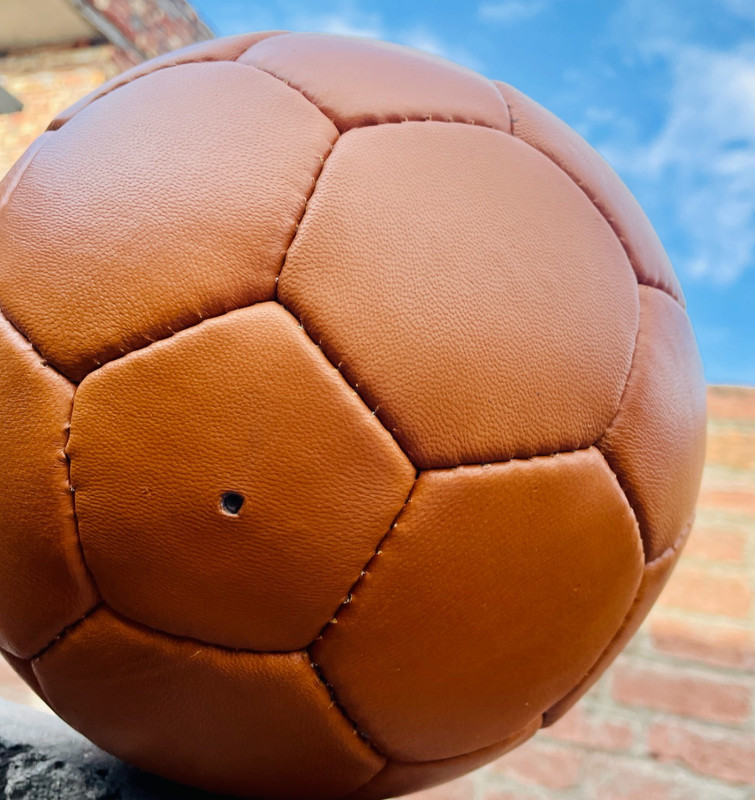 Premium Handmade Leather Soccer Ball | Luxury Vintage Style Size 5 Football gallery
