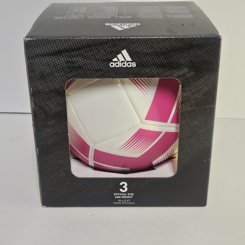 ADIDAS PINK STARLANCER CLUB SOCCER BALL SIZE 3 –