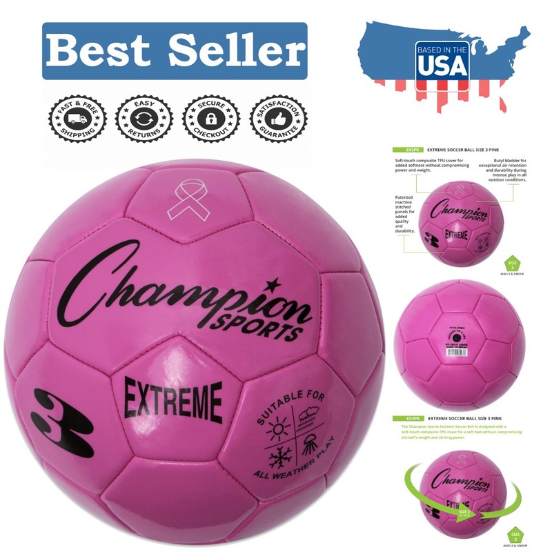Durable Extreme Series Soccer Ball – All-Weather, Machine-Stitched for Longevity