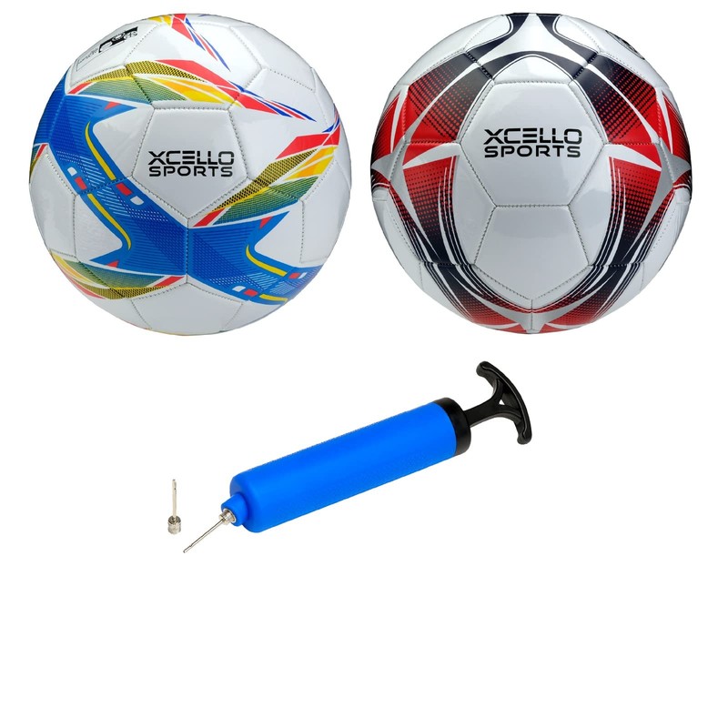 Soccer Ball Size 3 Assorted Graphics with Pump (Pack of 2)